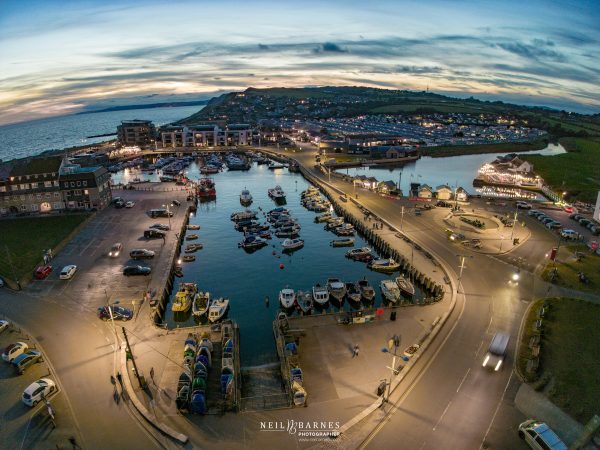 West Bay Harbour at dusk (colour) 14/09/2023
